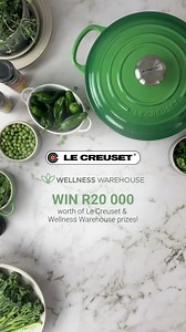 Refresh your kitchen routine! Stand a chance to win R20 000 worth of prizes from Wellness Warehouse and @lecreusetsa 🤩 ⁠ ⁠To enter, simply follow the link in our bio.⁠ ⁠The competition closes on 30 September 2022, and the winner will be announced on 4 October 2022. T's & C's apply.⁠ ⁠#wellnesswarehouse #wellness #livelifewell #lecreuset #competiton #win | Wellness Warehouse