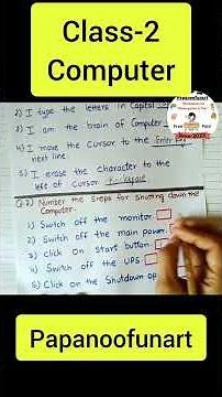 Class-2 Computer worksheet. Computer Worksheet for Class-2.#worksheetsforkids