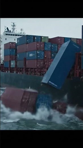 Cargo Ship Loses Containers Near Port – AI Footage