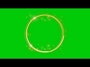Green Screen ​Circle​ Effect​ | gold circle​ | D-Share