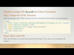 How to Mask an Element with an Animated Overlay Using CSS and JavaScript