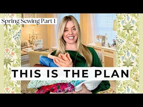How I’m Sewing A Spring Wardrobe I'll AcTuAlly Wear🌷| Part 1 #sewingplans #fabric #sewingpatterns