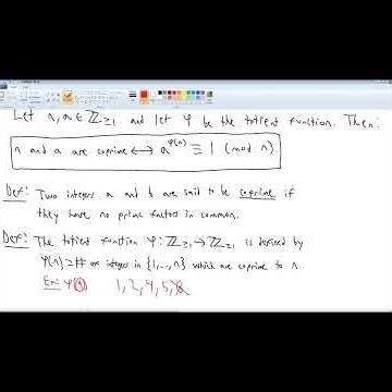 Euler's Totient Function Explained #numbertheory #eulertheorem #maths #mathematics #math #proof