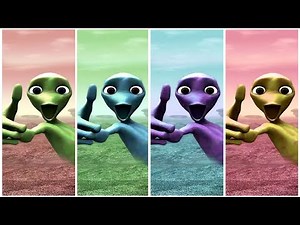 Funny Green Alien Dance | Dame Tu Cosita in HD | For Kids