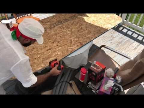 How to make wood floor for an inflatable boat intex excursion 5