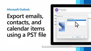 Exporter des e-mails, des contacts et des éléments de calendrier vers Outlook à l’aide d’un fichier .pst
