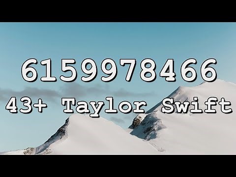 Taylor Swift Roblox Song IDs
