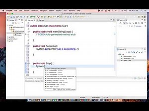 Java Interfaces Tutorial (create, implement, and extend)