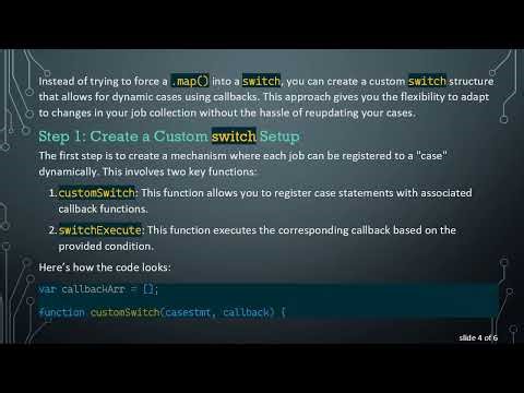Using .map() with switch Statements in JavaScript: A Dynamic Approach