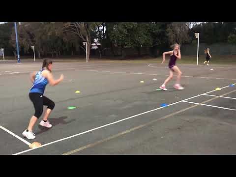 Footwork, defence drill - Netball