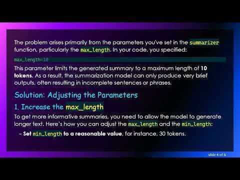 How to Effectively Use the pipeline from Transformers for Text Summarization in Python