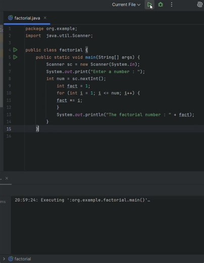 To find the factorial of a number #coding #codeblocks #owncode #correctcoding #programming
