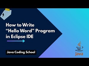How to Write Hello World Program in Eclipse IDE
