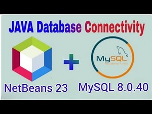 How to connect MySql 8.0.40 and Java NetBeans IDE 23 Using Connector-j Driver || JDBC in java