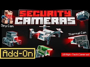SECURITY CAMERAS Add-On Showcase | Minecraft Marketplace
