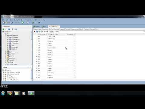 Accessing Oracle HR schema : sqlvids