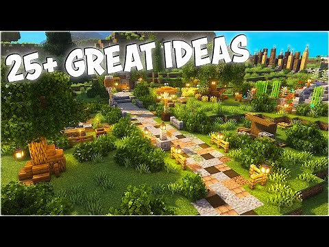 25+ Build Ideas to make your Minecraft Survival World Better