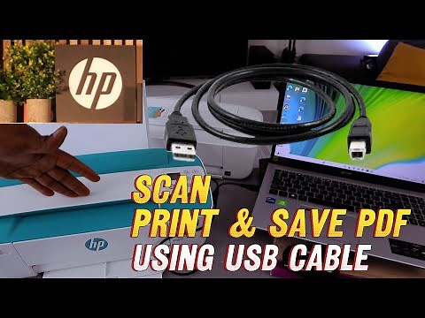 How to Scan To Computer with HP Printer Using A USB Cable ~ Full Guide