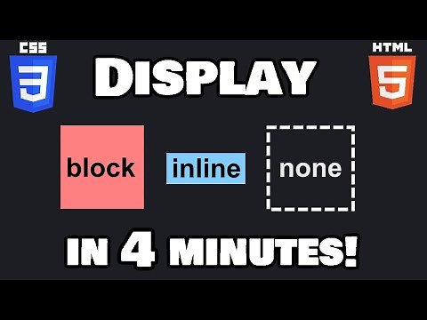 Learn CSS display property in 4 minutes! 🧱