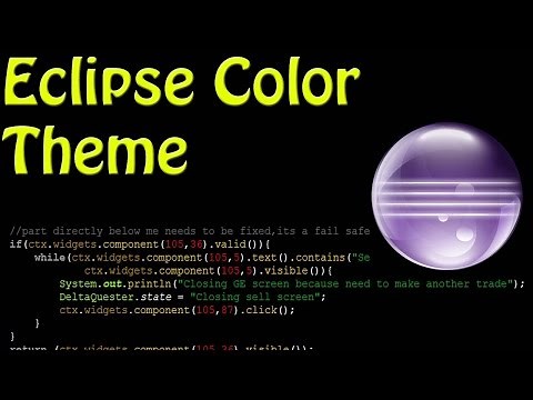 How to Change Color Theme in Eclipse