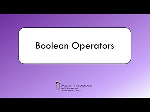 Boolean Operators
