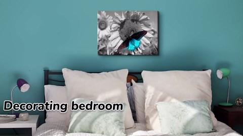 Rustic Bear Wall Art Bear Pictures Wall Decor Farmhouse Wildlife Prints Hunting Cabin Wall Decor Animal Portrait Canvas Painting Wood Grain Background for Bedroom Living Room Home Decorations 24x36"