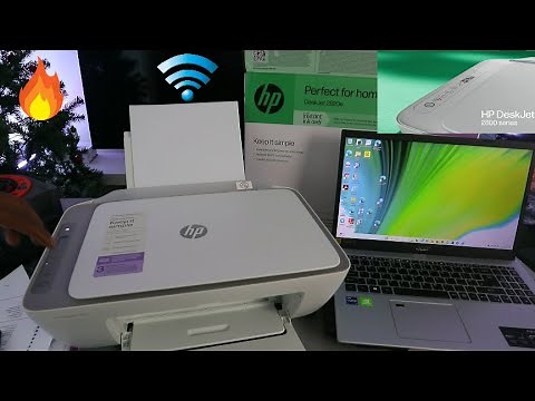 How To Install /Connect HP Deskjet 2820e Printer To WIFI Network with Laptop or PC and Print !!