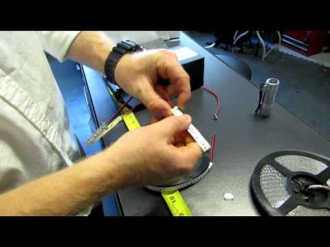 How to Install LED Strip Lights to Connectors and a Power Supply