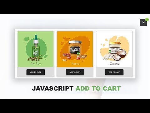 JavaScript Shopping Cart Tutorial for Beginners | Add To Cart