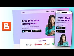 How To Completely Customize Blogger Homepage | HTML, CSS, JS