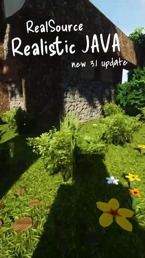 Beautiful realistic village in Minecraft 1.21.5 with RealSource REALISTIC JAVA pack 3.1 / DOWNLOAD