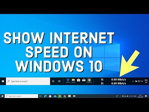 How to Show Internet Speed on Taskbar in Windows 10