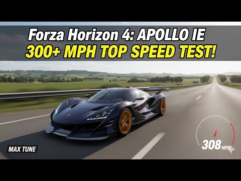 Forza Horizon 4: UNHINGED Apollo IE Top Speed Run! 🤯 (300+ MPH Beast 💨)
