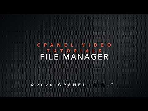 cPanel Tutorials - File Manager
