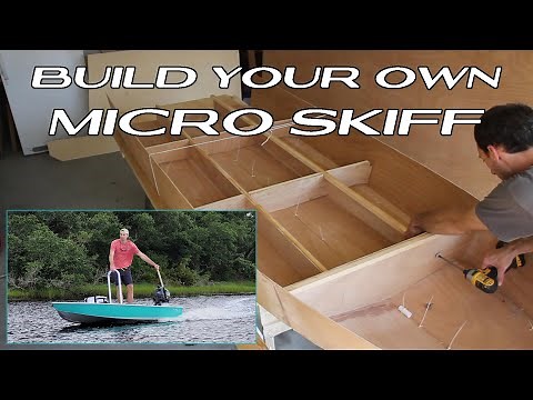 Simple BOAT BUILD for beginners! How to Build a Solo Micro Skiff with Stitch & Glue Boat Plans