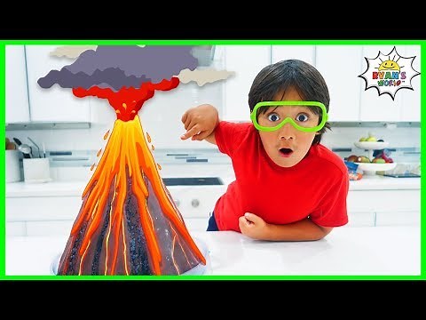 Volcano science experiment for Kids to do at home with Vinegar and Baking Soda!!!