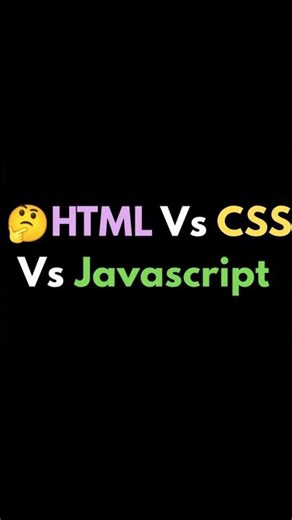 🤔 HTML vs CSS vs JavaScript (Simple Explanation)