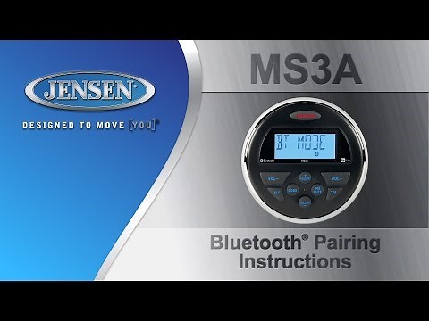 JENSEN® Marine | MS3A Bluetooth Pairing Instructions