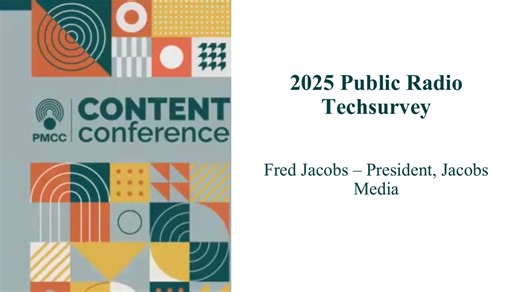PMCC Fred Jacobs 2025 Public Radio Tech Survey