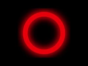 Red Screen Ring Circle Light Effect 1 Hour