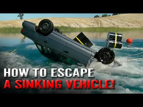 How to Get Out of a Sinking Car!.. HOW TO ESCAPE and SURVIVE