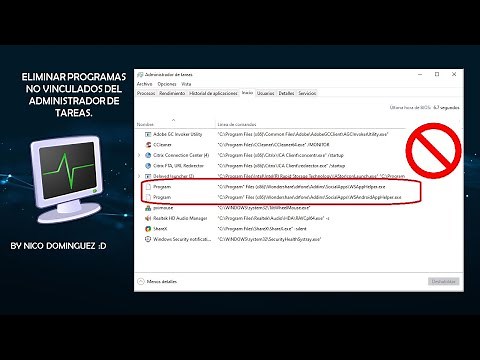 Cómo eliminar "Program", "Update", etc, de la pestaña inicio del Administrador de tareas.