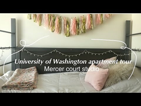 Seattle Studio Apartment tour// UW Mercer Court