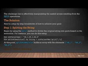 Mastering Array Manipulation in VB.NET: Reading an Array After a 2-Level String.Split