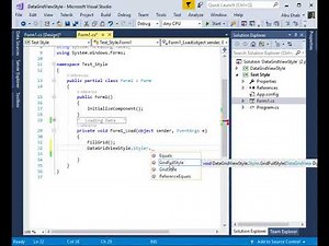DataGridView Formating c#