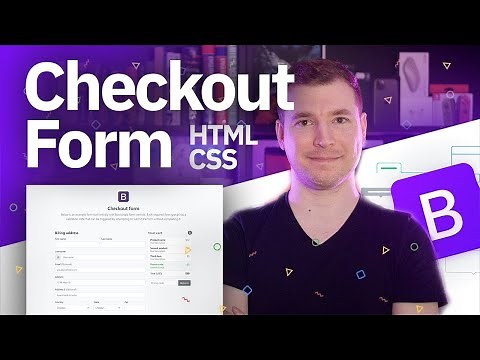 Checkout Form HTML CSS | Bootstrap 5