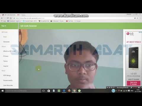 How to scan QR code on laptop ?