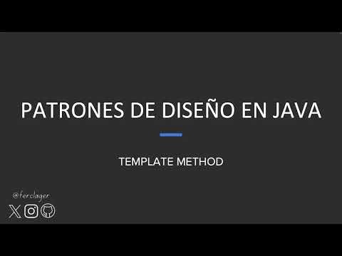 Patrón de Diseño Template Method en Java en menos de 5 minutos