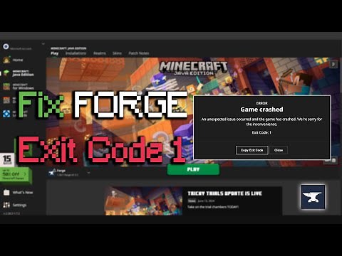 How To Fix Minecraft Forge Crashing Exit Code 1