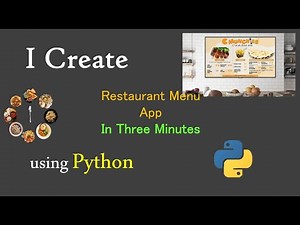 I CREATE RESTAURANT MENU APP IN 3 MIN | LEARN WITH MINI PYTHON PROJECT #python #beginners #coding